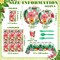 402 Pcs Hawaiian Floral Paper Plates and Napkins Spring Summer Disposable Dinnerware Set for 50 Guests Flower Party Supplies Floral Plates Napkins Cups Tablecloths for Birthday Baby Shower